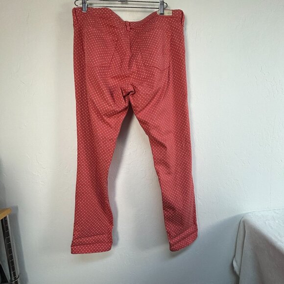 AG Adriano Goldschmied Womens The Stevie Ankle Slim Straight Leg Pants 32R Red - Picture 2 of 11